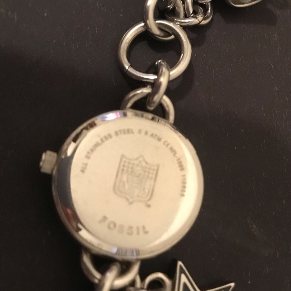 Fossil Dallas Cowboys charm bracelet watch - Picture 8 of 8